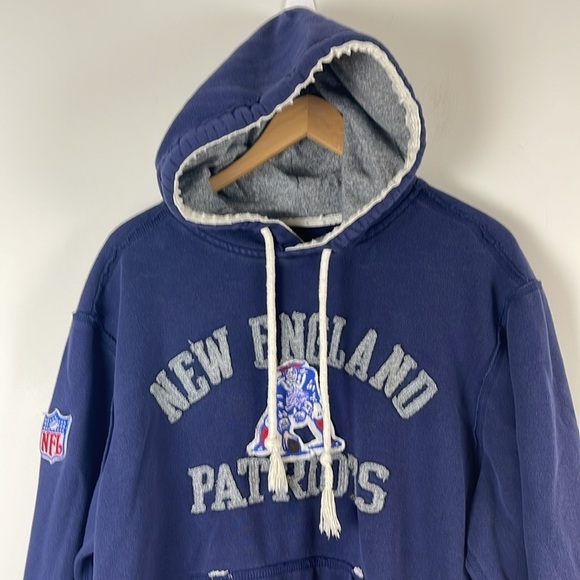 New England Patriots Reebok Sweatshirt Navy Blue Size Medium - Picture 2 of 10